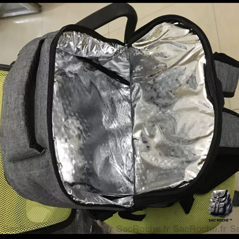 Sac À Dos Isotherme Pique-Nique Gris