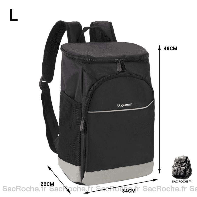 Sac À Dos Isotherme Thermos Noir 36 Litres Dos Isotherme