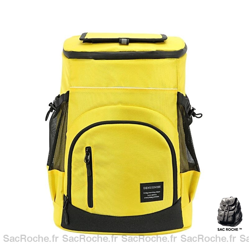 Sac À Dos Jaune Isotherme 33L Dos Isotherme
