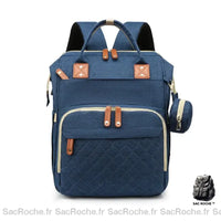 Sac à dos à langer avec matelas - Pratique et fonctionnel - modèle Bleu - Sac Roche ™