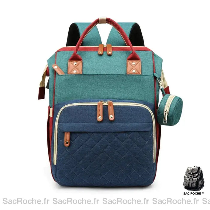 Sac À Dos Langer Avec Matelas - Pratique Et Fonctionnel Bleu Clair Sac