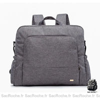 Sac à dos langer compact - modèle Gris - Sac Roche ™