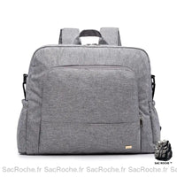 Sac à dos langer compact - modèle Gris clair - Sac Roche ™