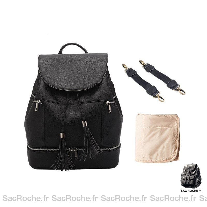 Petit sac à dos à langer pour maman - Noir - Couche Sac à langer