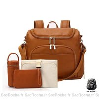 Sac À Dos Langer Cuir Brun Sac