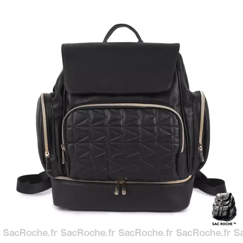 Sac À Dos Langer Cuir Noir Sac