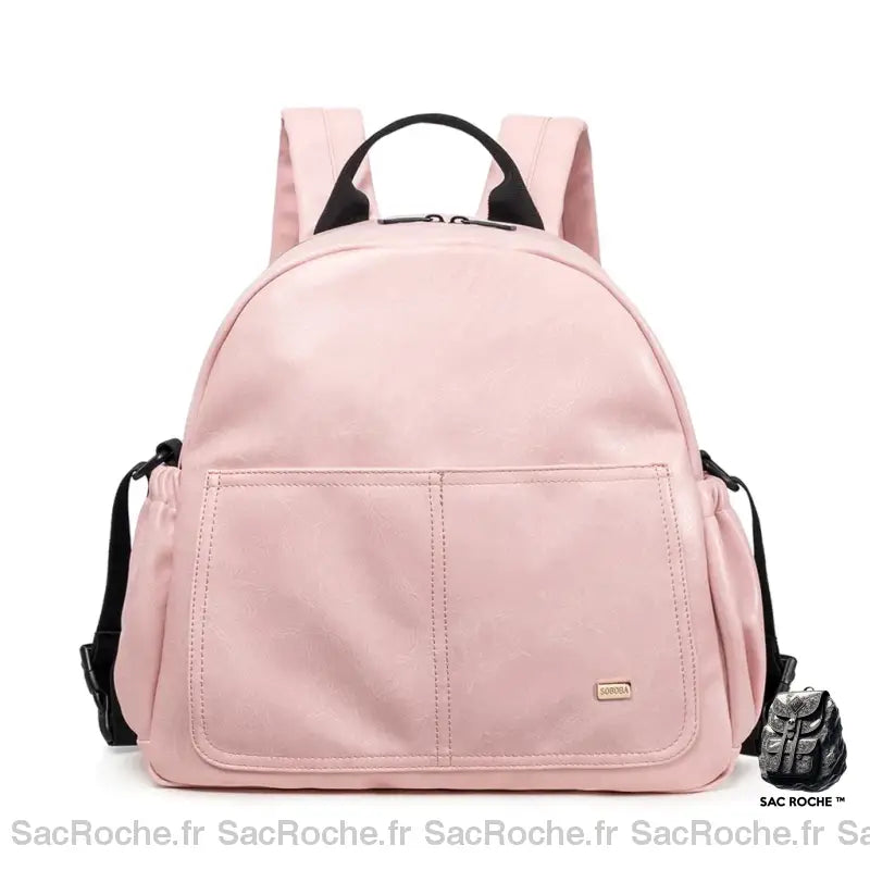 Sac À Dos Langer Cuir Pu Rose Sac