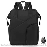 Sac à dos à langer élégant - modèle Noir - Sac Roche ™