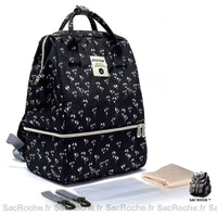 Sac à dos langer étanche - modèle Noir - Sac Roche ™