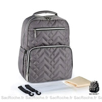 Sac à dos langer isotherme - modèle Gris - Sac Roche ™