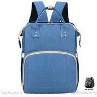 Sac à dos à langer pratique - modèle Bleu - Sac Roche ™