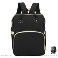 Sac à dos à langer pratique - modèle Noir - Sac Roche ™
