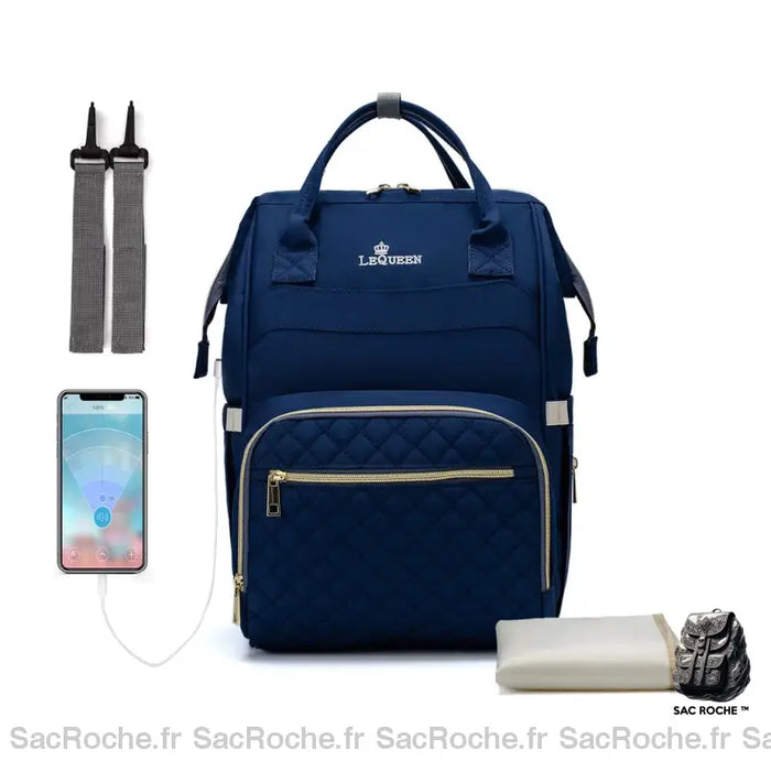 Sac À Dos Langer Queen Bleu Sac