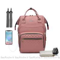 Sac à dos langer Queen - modèle Rose - Sac Roche ™