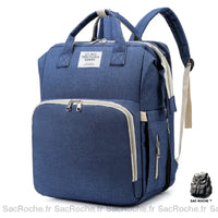 Sac à dos langer USB - modèle Bleu - Sac Roche ™