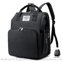 Sac à dos langer USB - modèle Noir - Sac Roche ™