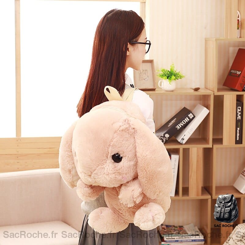 Sac À Dos Lapin Peluche Fille Enfant