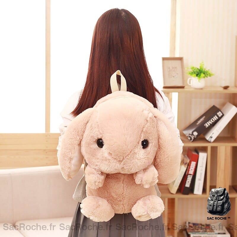 Sac À Dos Lapin Peluche Fille Enfant