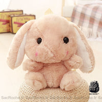 Sac à dos en peluche lapin pour fille - Marron - Animal en peluche Lapin en peluche