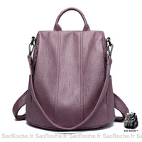 Sac à dos lavande en simili cuir - Sac Roche ™