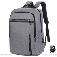 Sac À Dos Léger Robuste Business Gris Sac A Dos Ordinateur