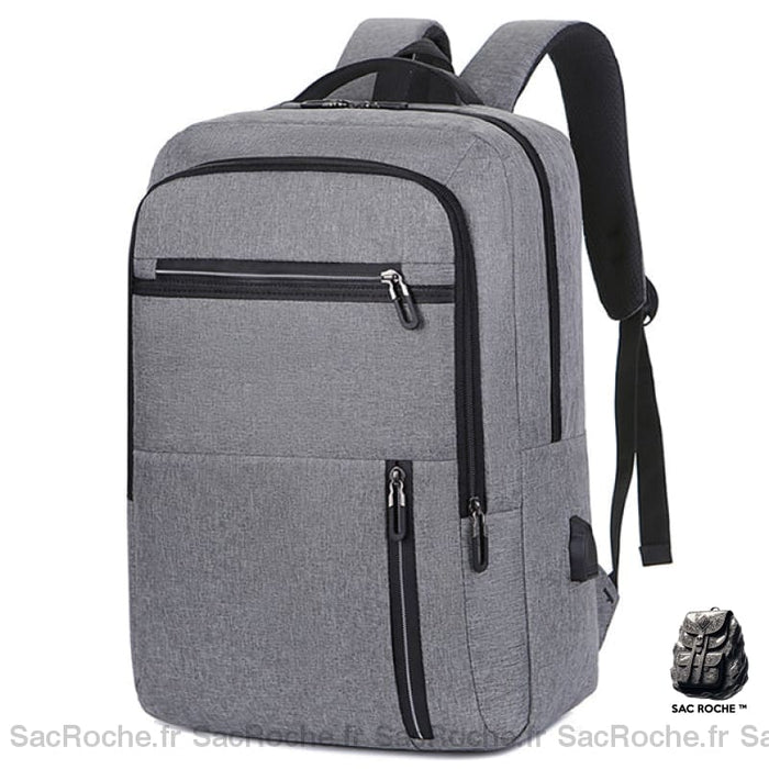 Sac À Dos Léger Robuste Business Gris Sac A Dos Ordinateur