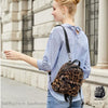 Sac À Dos Léopard En Similicuir Femme