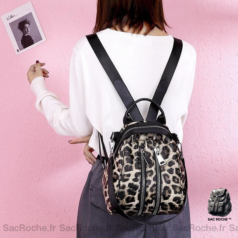Sac À Dos Léopard Femme Mini