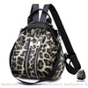 Sac à dos rétro femme motif léopard très bonne qualité à la mode