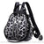 Sac à dos léopard femme mini - modèle Noir - Sac Roche ™