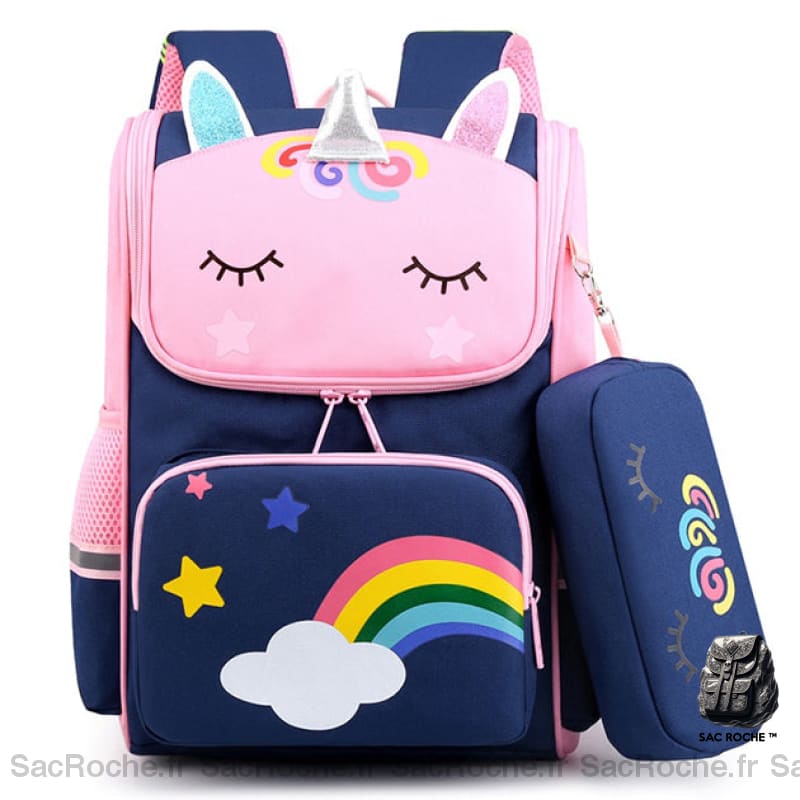 Sac À Dos Licorne École Maternelle Grande Capacité Bleu Sacs Scolaire