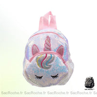 Sac à dos Licorne Enfant Paillettes Brillance - modèle Argenté - Sac Roche ™