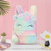 Sac à dos licorne en peluche pour fille - Rose - Sac à dos Animal en peluche