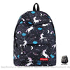 Sac à dos licorne et arc-en-ciel noir et d'autres couleurs disponible