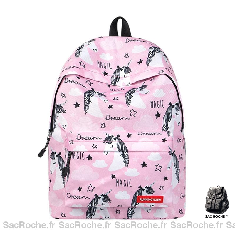 Sac à dos monde de licorne fantastique - Rose - Sac à dos Sac à dos scolaire