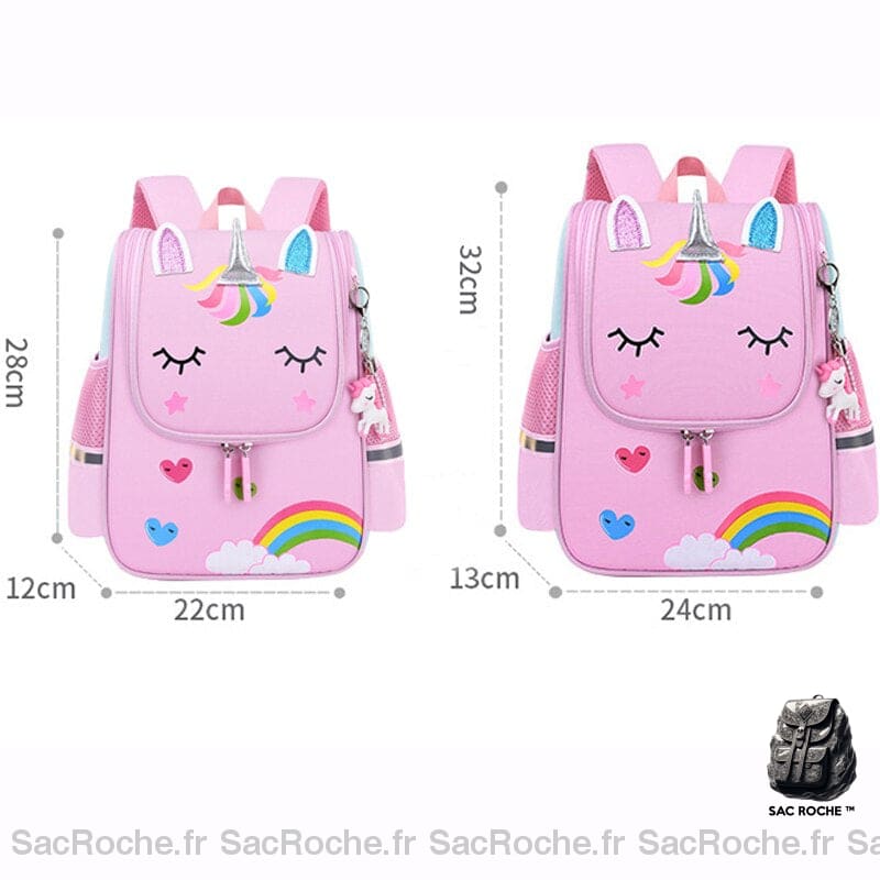 Sac À Dos Licorne Fille Rose Enfant