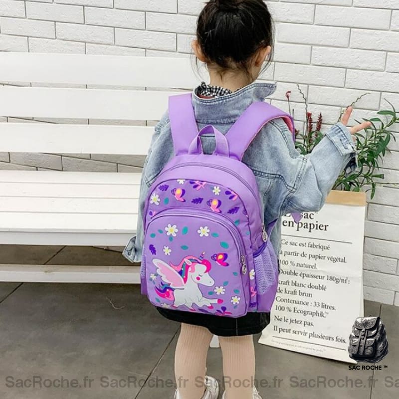 Sac À Dos Licorne Fleurs Enfant