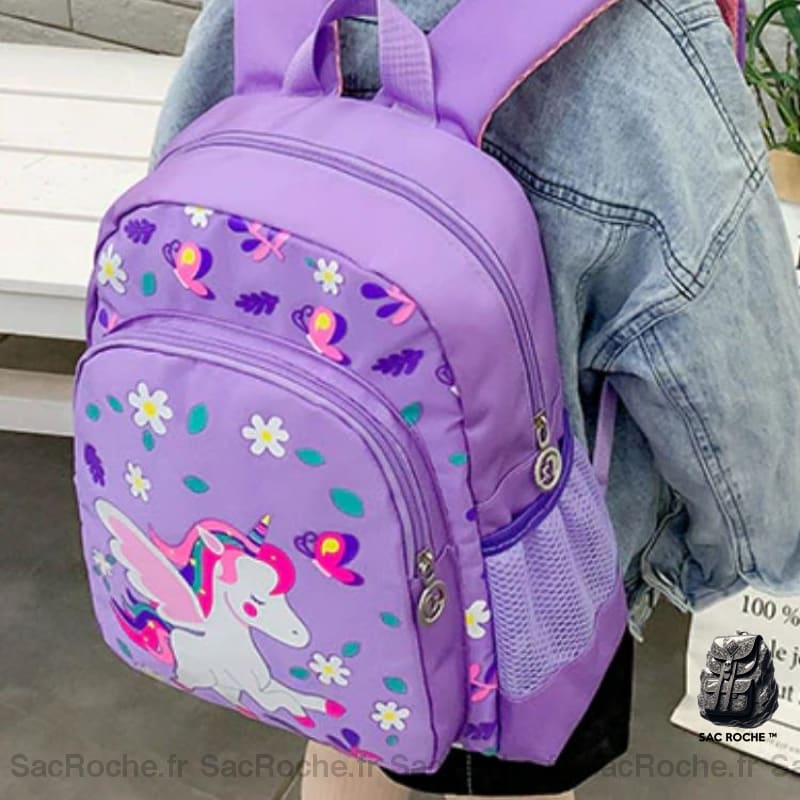 Sac À Dos Licorne Fleurs Enfant