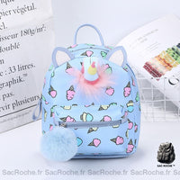 Sac à Dos Licorne Glace Cornet Mini - modèle Bleu - Sac Roche ™