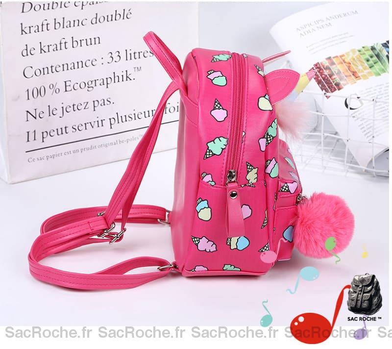 Sac À Dos Licorne Glace Cornet Mini Dos Enfant