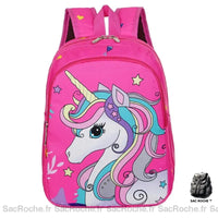 Sac à dos licorne maternelle - modèle Rose foncé - Sac Roche ™