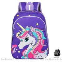 Sac à dos licorne maternelle - modèle Violet - Sac Roche ™