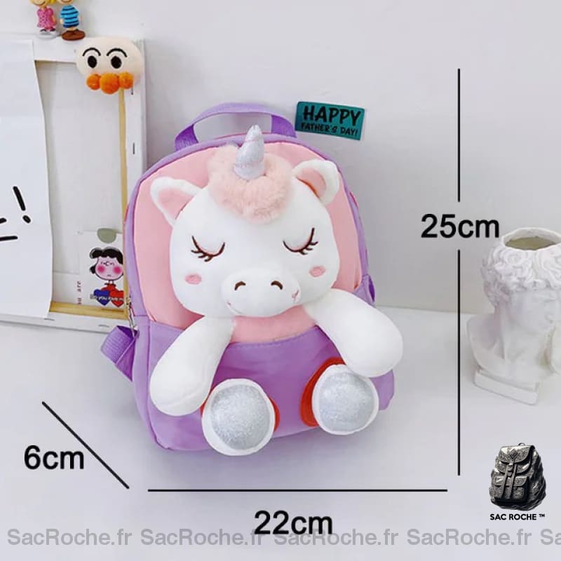 Sac À Dos Licorne Peluche Enfant