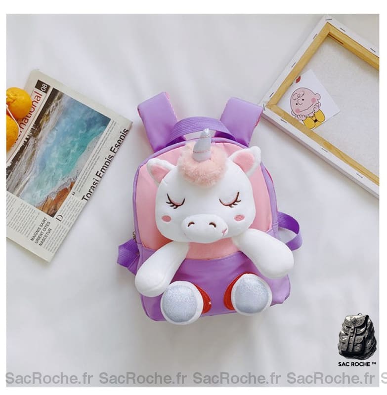 Sac À Dos Licorne Peluche Enfant