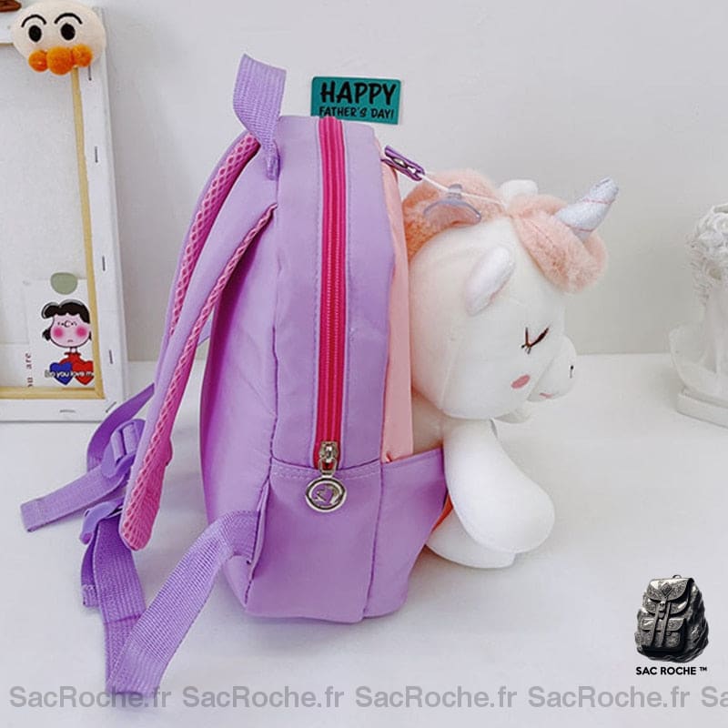 Sac À Dos Licorne Peluche Enfant