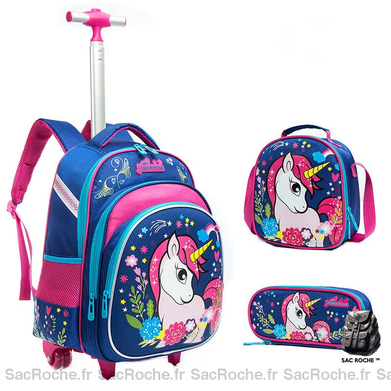 Sac À Dos Licorne Roulettes Filles Enfant