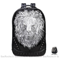 Sac à dos lion 3D relief - modèle Argenté - Sac Roche ™