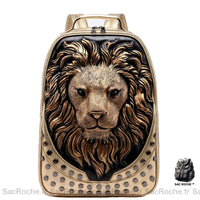 Sac à dos lion 3D relief - modèle Doré - Sac Roche ™