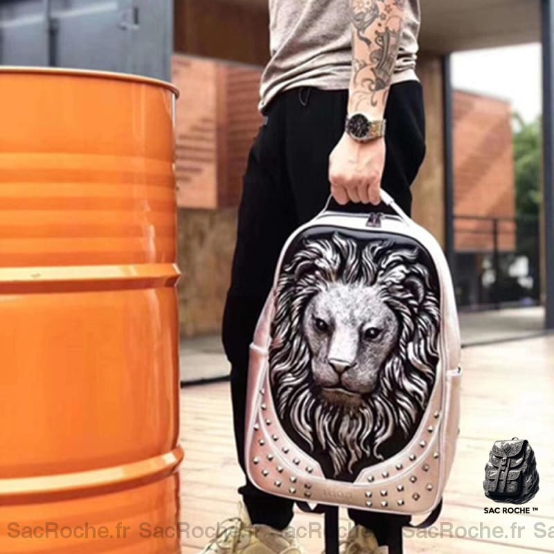 Sac À Dos Lion 3D Relief Enfant