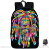 Sac À Dos Lion Rasta Personnalisé Noir Sacs Personnalisés